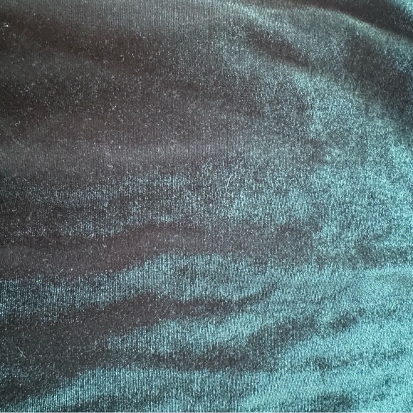 Peek Girls Velvet Holiday Dress Green Drop Waist Long Sleeve Size 4-5 - Picture 5 of 8